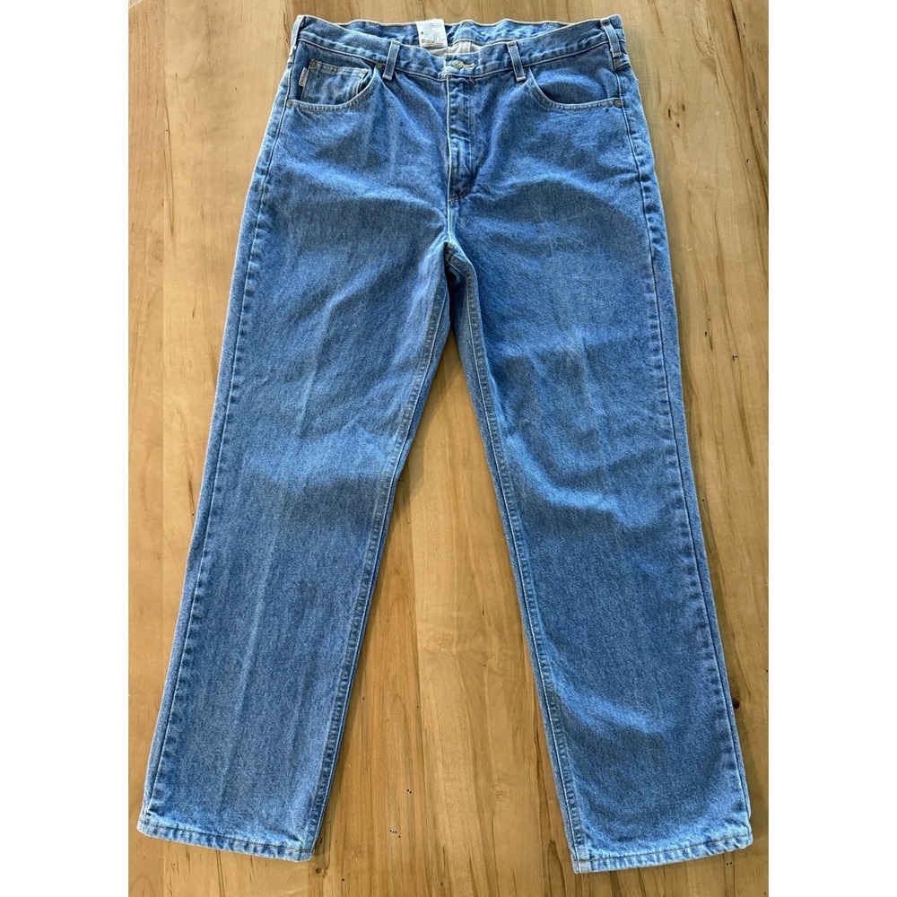 Vintage Carhartt Traditional Fit Straight Leg Jeans Mens 36x31 Blue B18STW